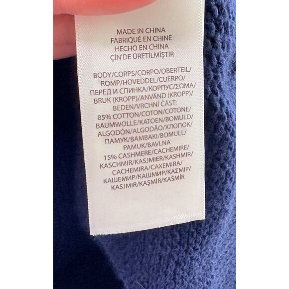 Polo Ralph Lauren Girls Cotton Cashmere Cricket Sweater Short Sleeve Size Med - Picture 7 of 8